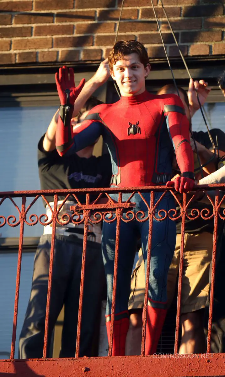 Tom Holland Filming Spider-Man
