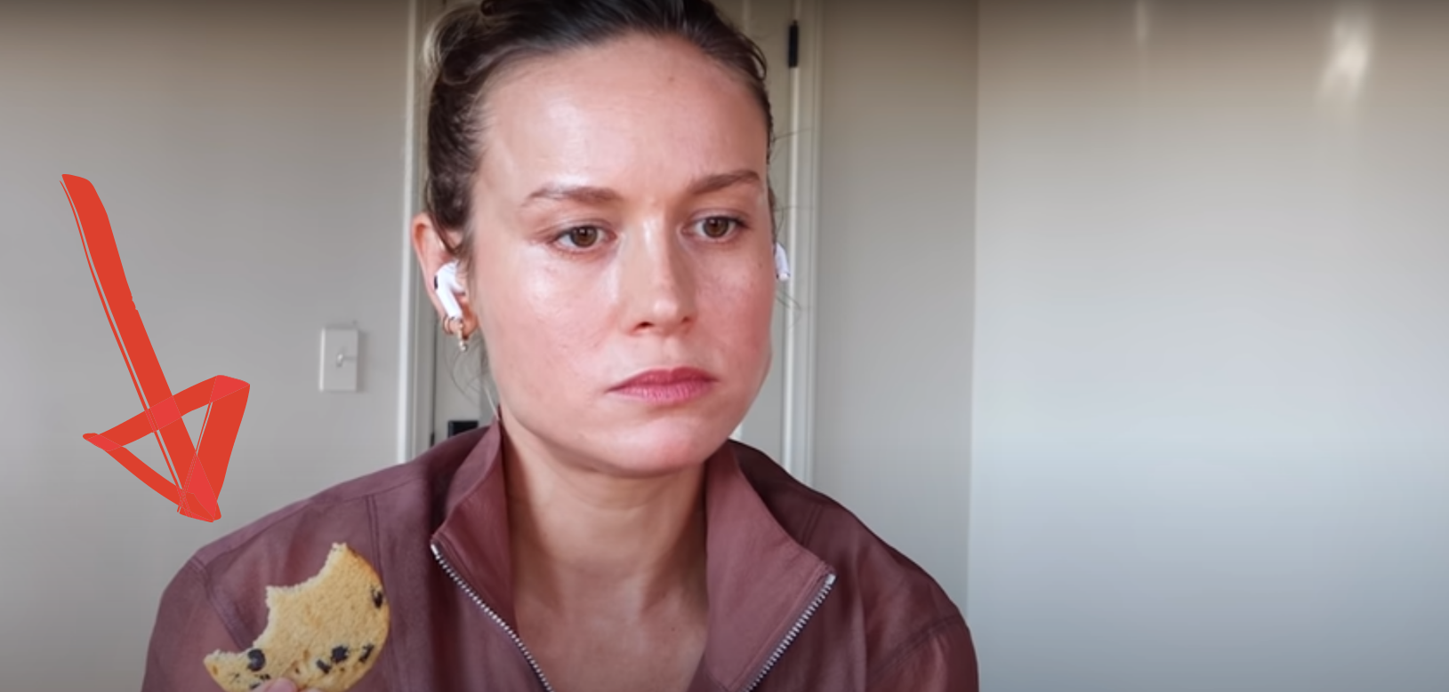 brie larson YouTube workout