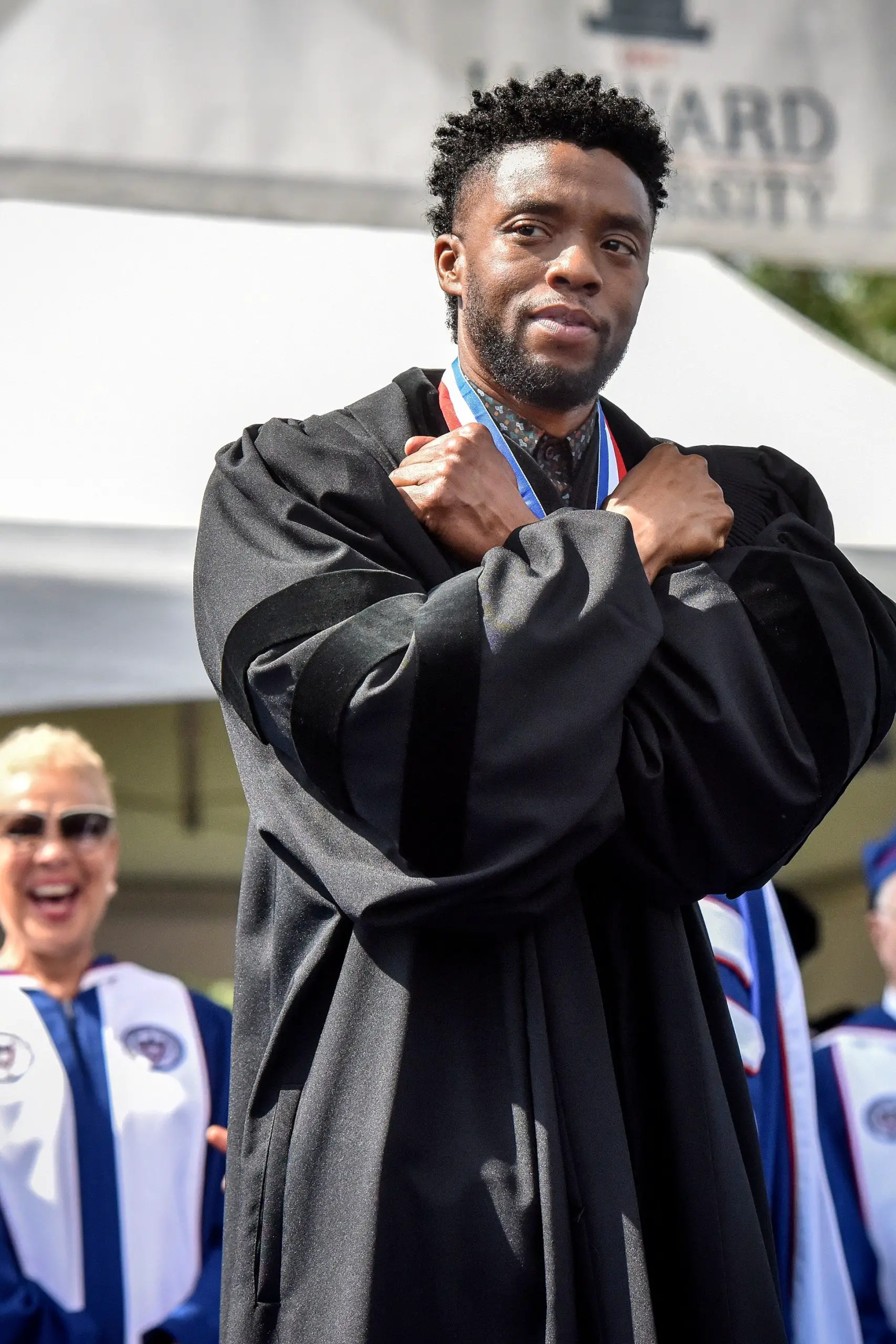 Chadwick Boseman at Howard Universityqa