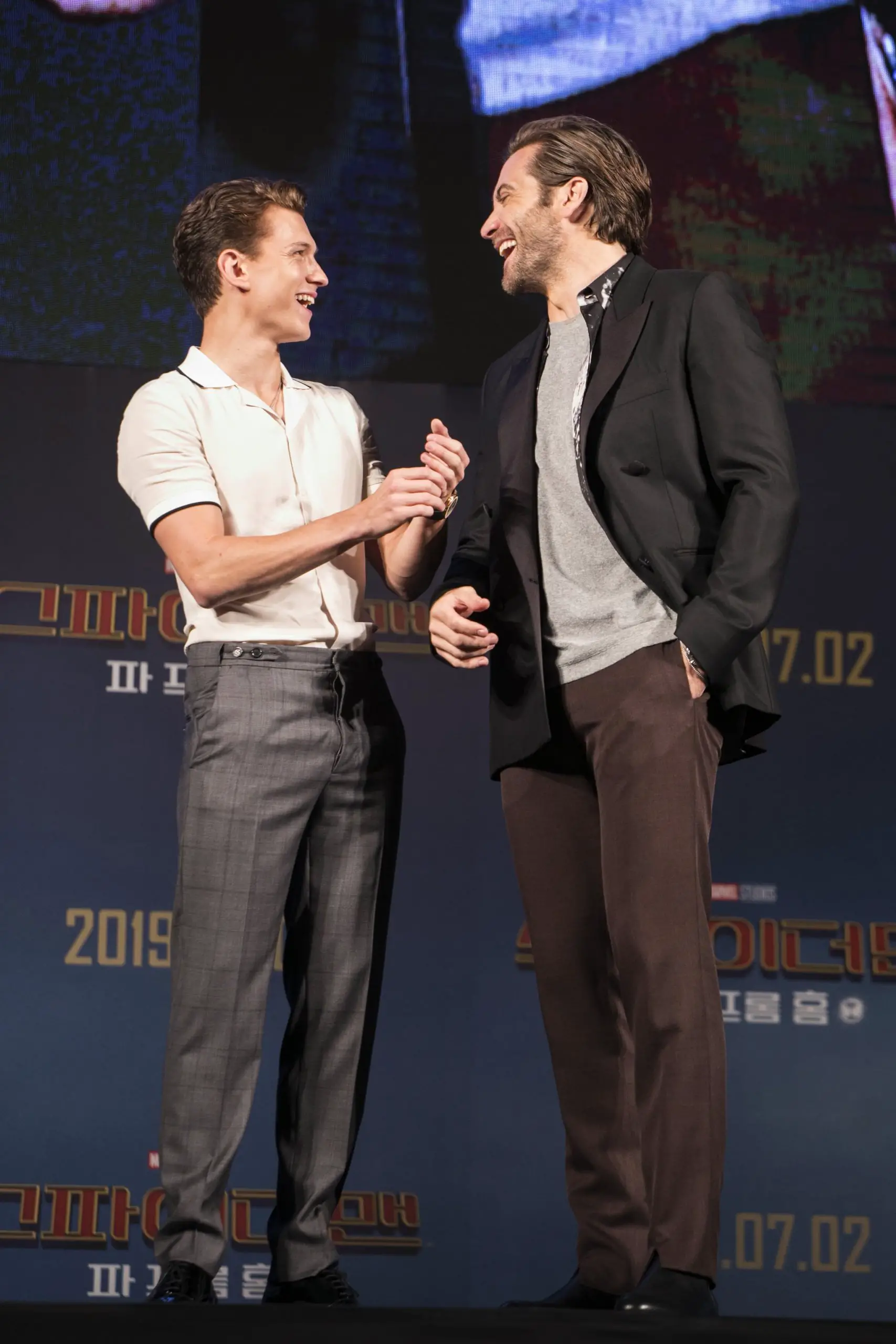 Jake Gyllenhaal and Tom Holland friendship