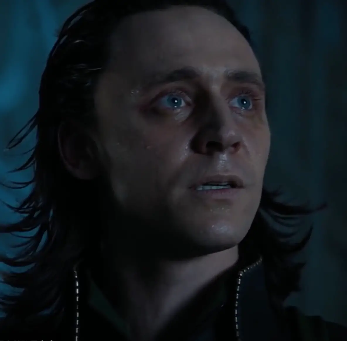 Tom Hiddleston as Loki in The Avengers at the moment the character is introduced