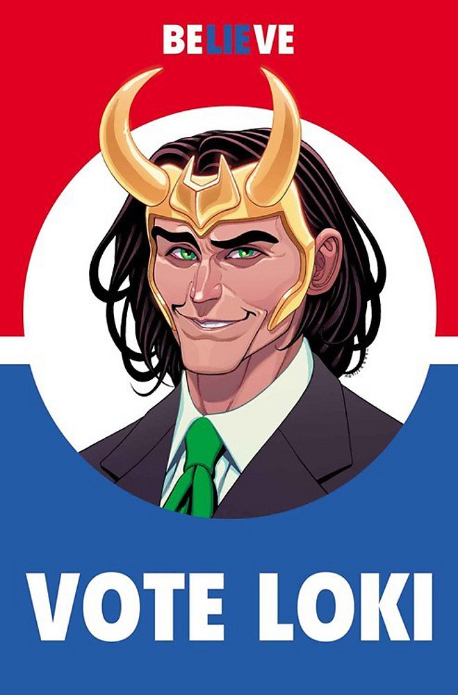 Vote Loki #1 Cover Art by Tradd Moore