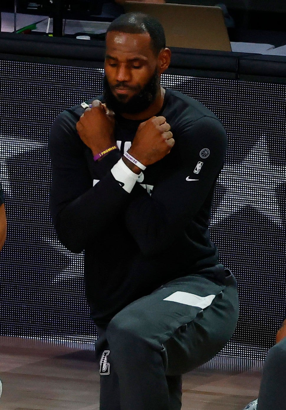 LeBron James doing the Wakanda Salute