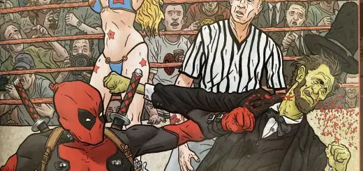 Deadpool punching Zombie Lincoln