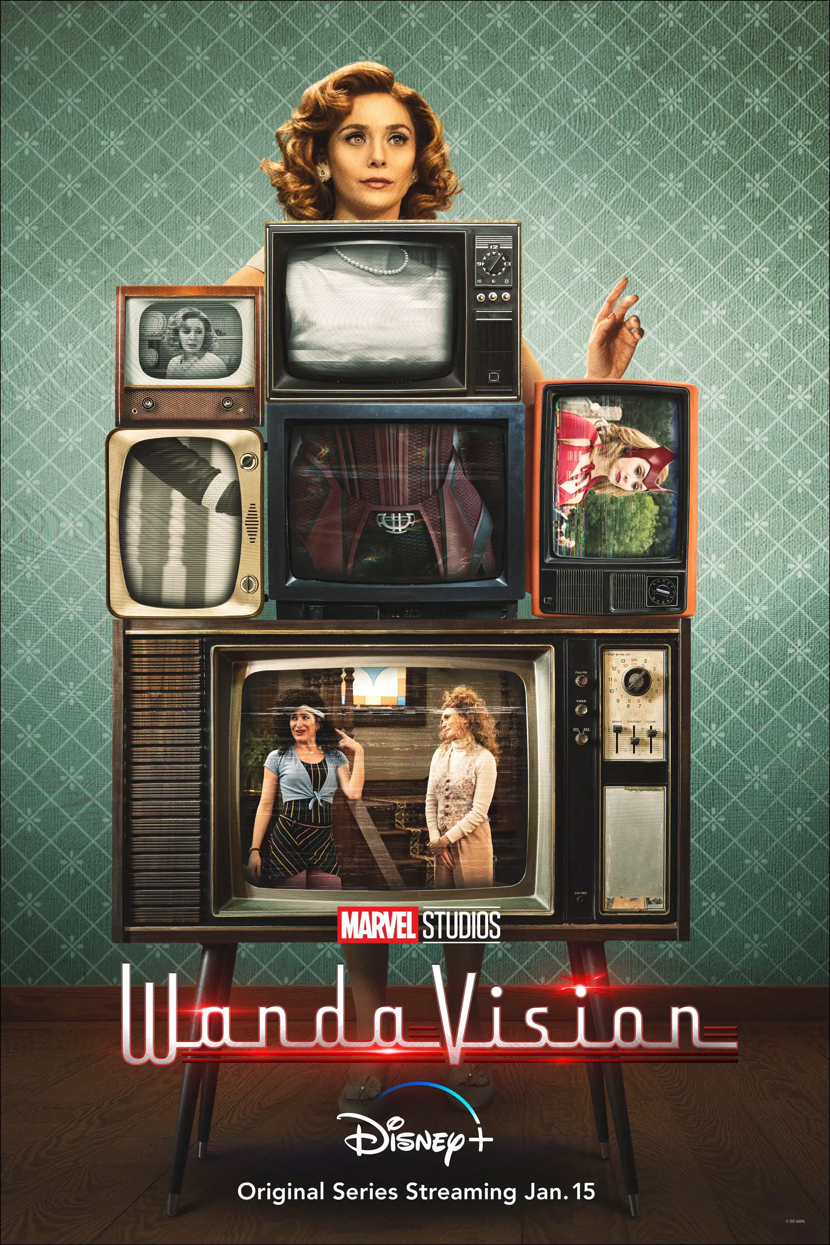 Elizabeth Olsen as Wanda Maximoff for WandaVision Poster