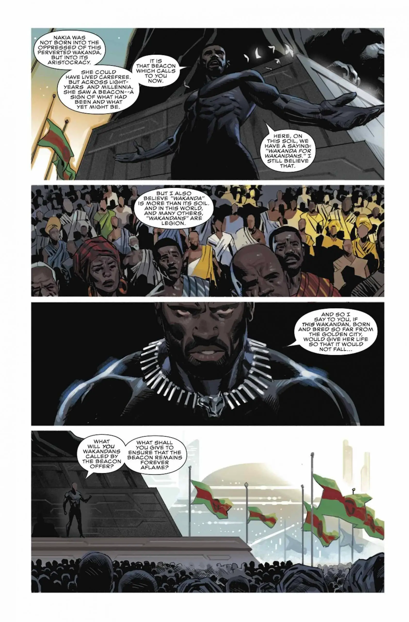 BLACK PANTHER #23 preview pages by Daniel Acuña and Ryan Bodenheim