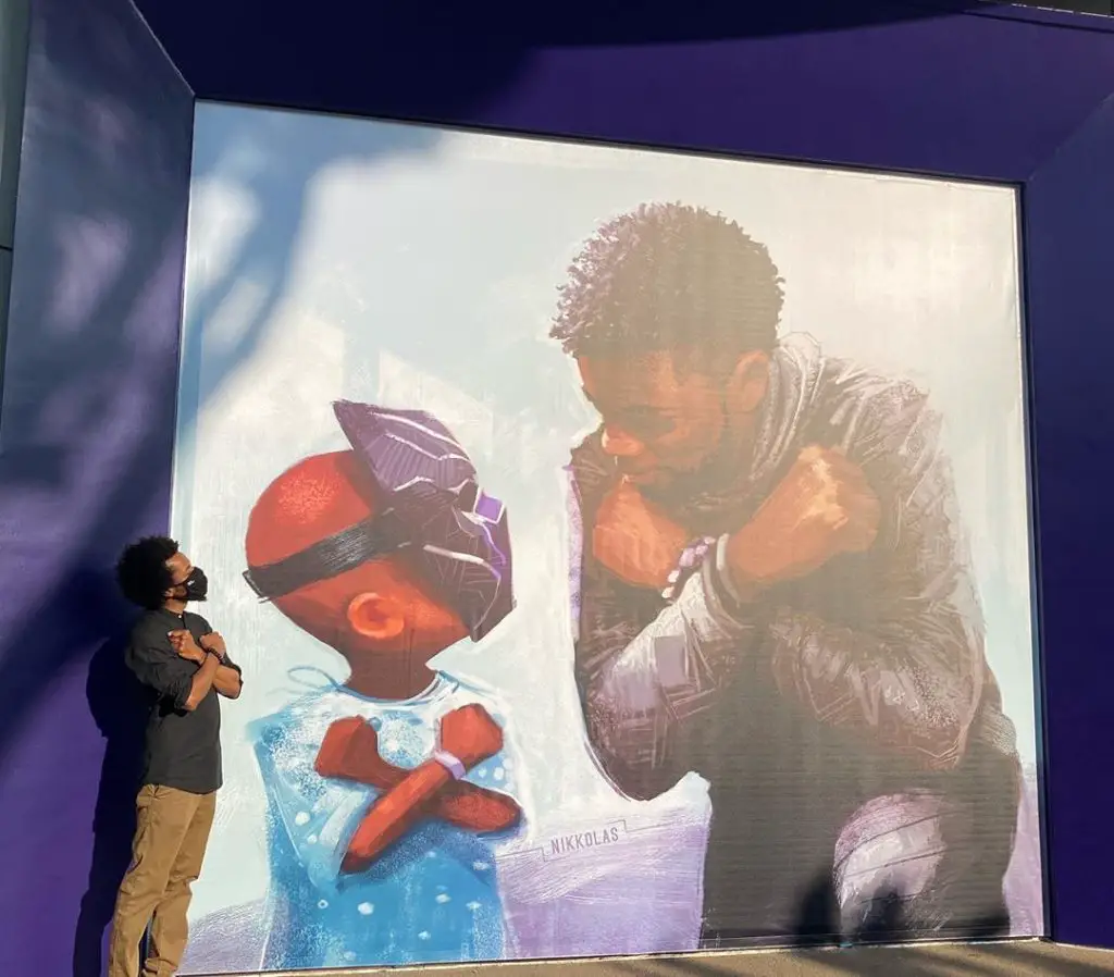 Downtown Disney Mural Honoring Chadwick Boseman