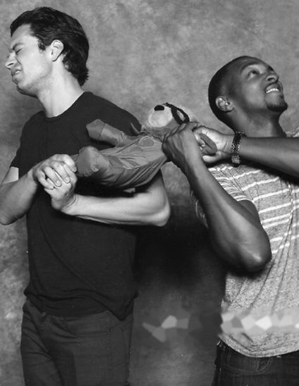 Anthony Mackie and Sebastian Stan Bromance