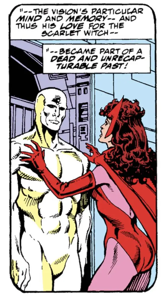 Vision and Scarlet Witch in WCA