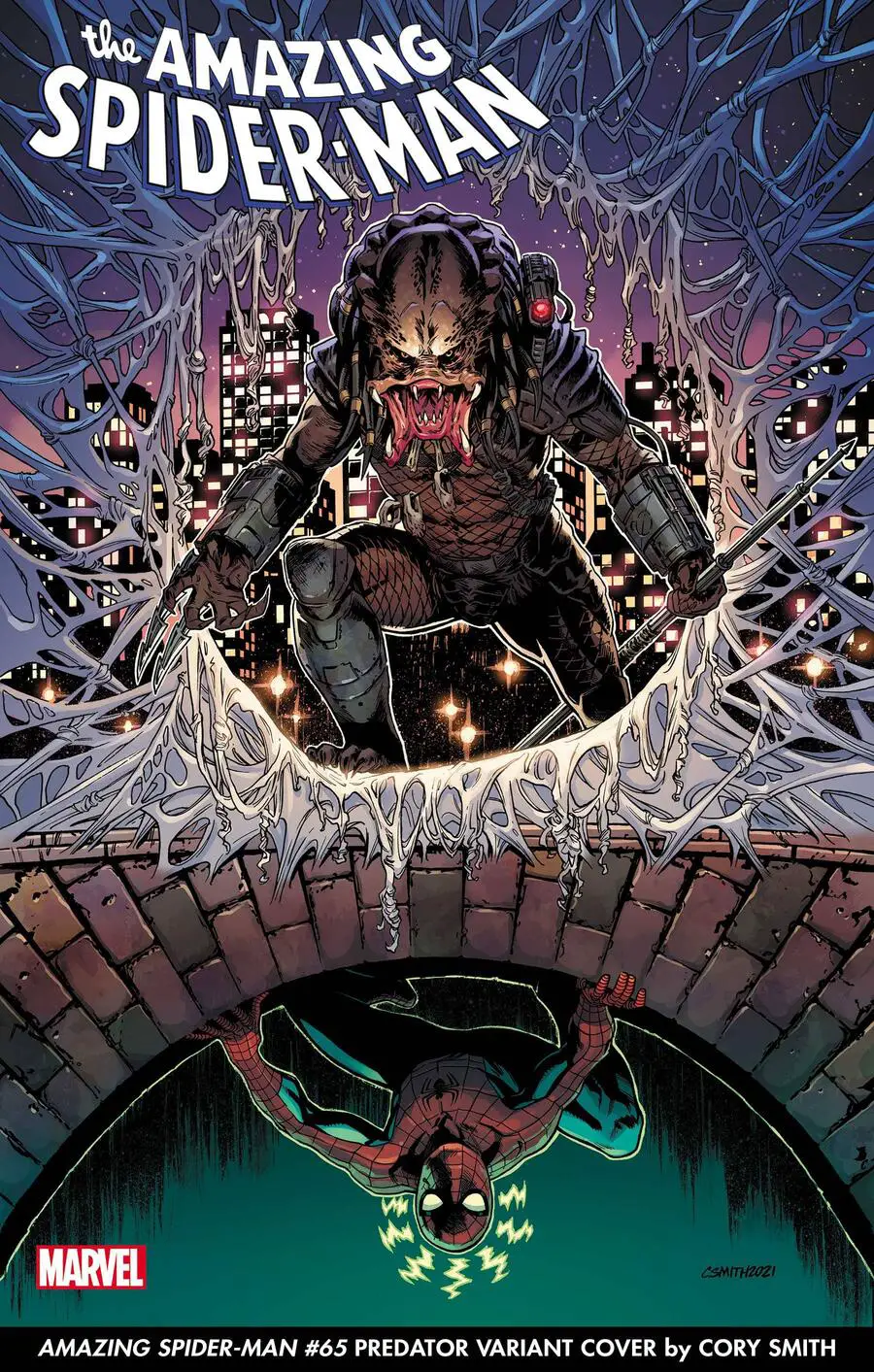 AMAZING SPIDER-MAN #65 PREDATOR VARIANT COVER by CORY SMITH