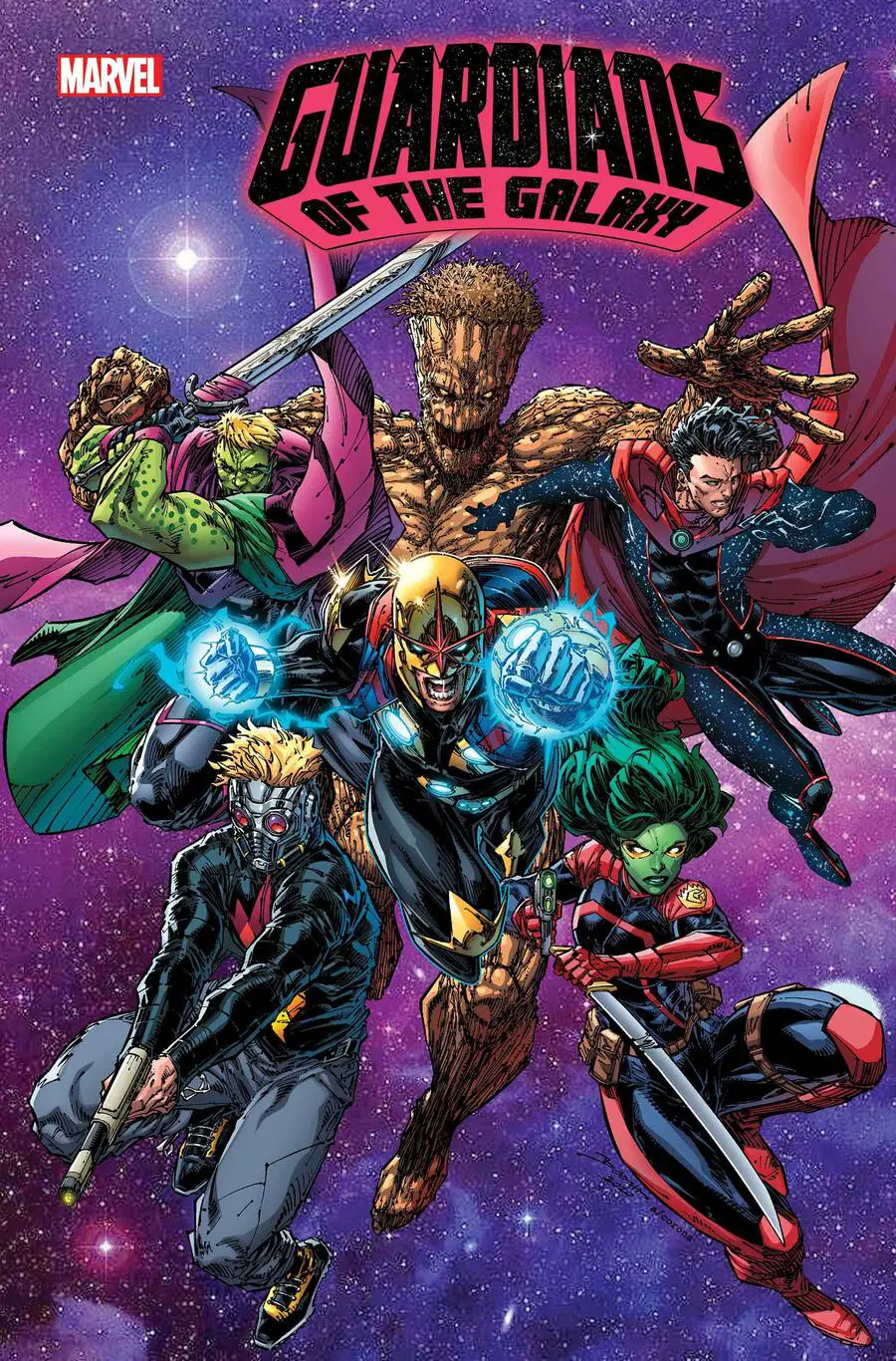GUARDIANS OF THE GALAXY #13 cover by Brett Booth
