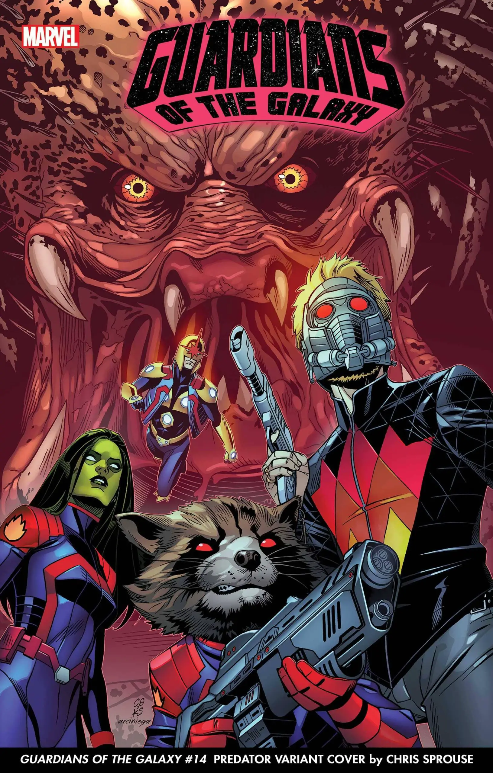 GUARDIANS OF THE GALAXY #14 VARIANT COVER by CHRIS SPROUSE