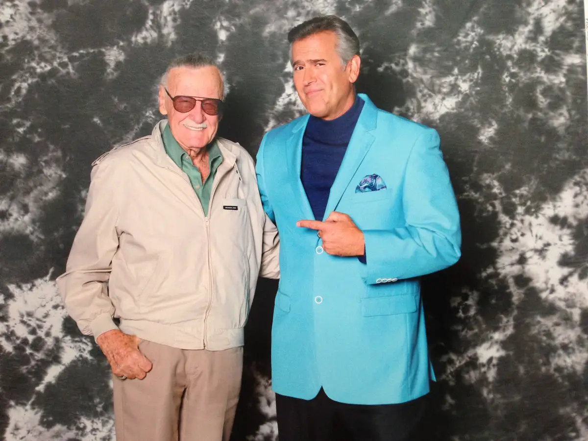 Bruce Campbell with Stan Lee