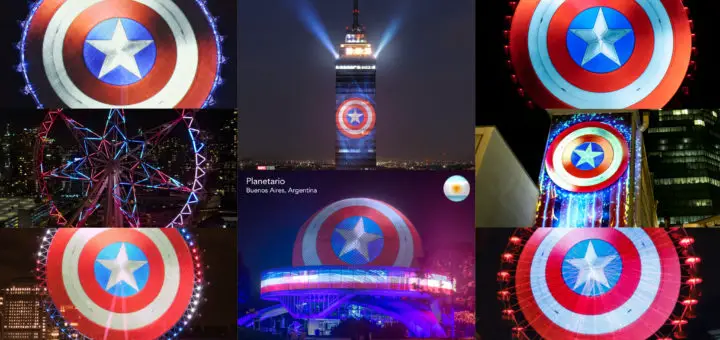 Captain America Shields Around the World