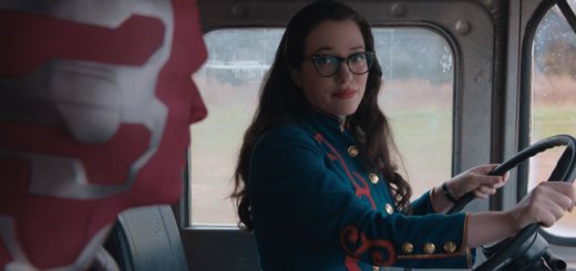 Kat Dennings as Dr. Darcy Lewis driving a funnel cake truck