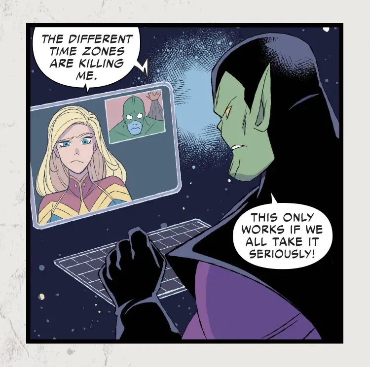 Marvel and Skrull Heroes At Home