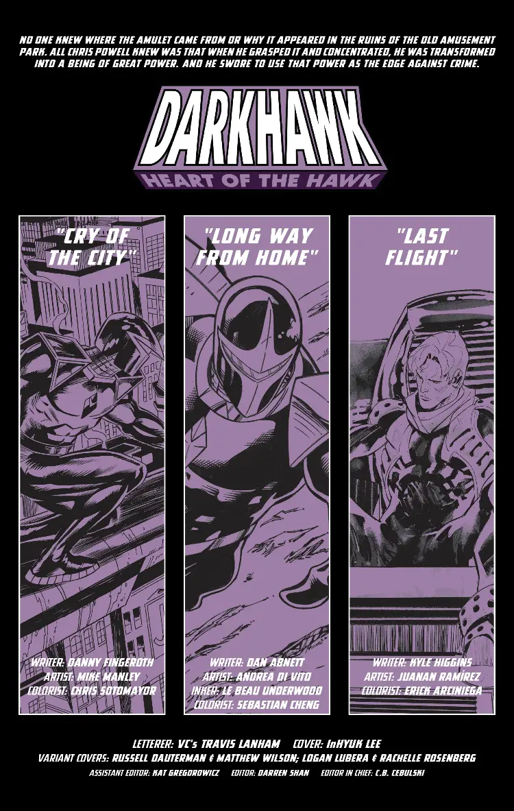Darkhawk splash page