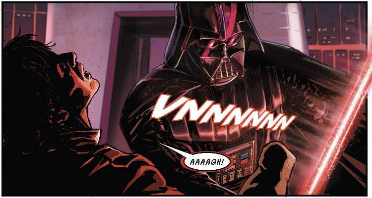 Vader with lightsaber