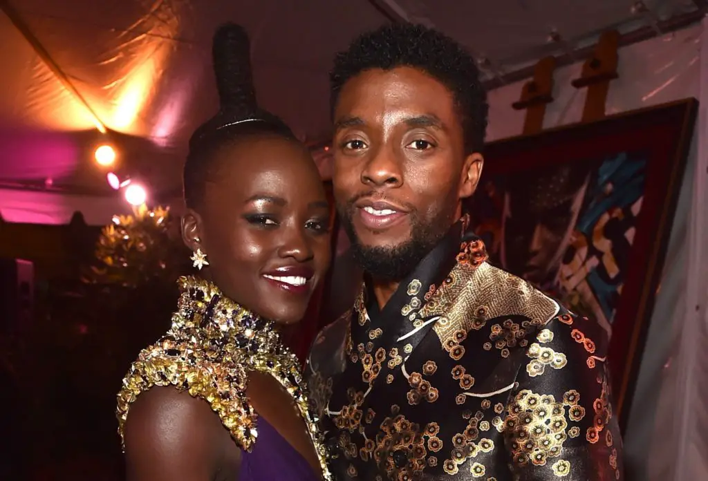 Lupita Nyong'o and Chadwick Boseman