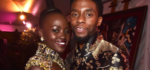 Lupita Nyong'o and Chadwick Boseman