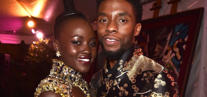 Lupita Nyong'o and Chadwick Boseman