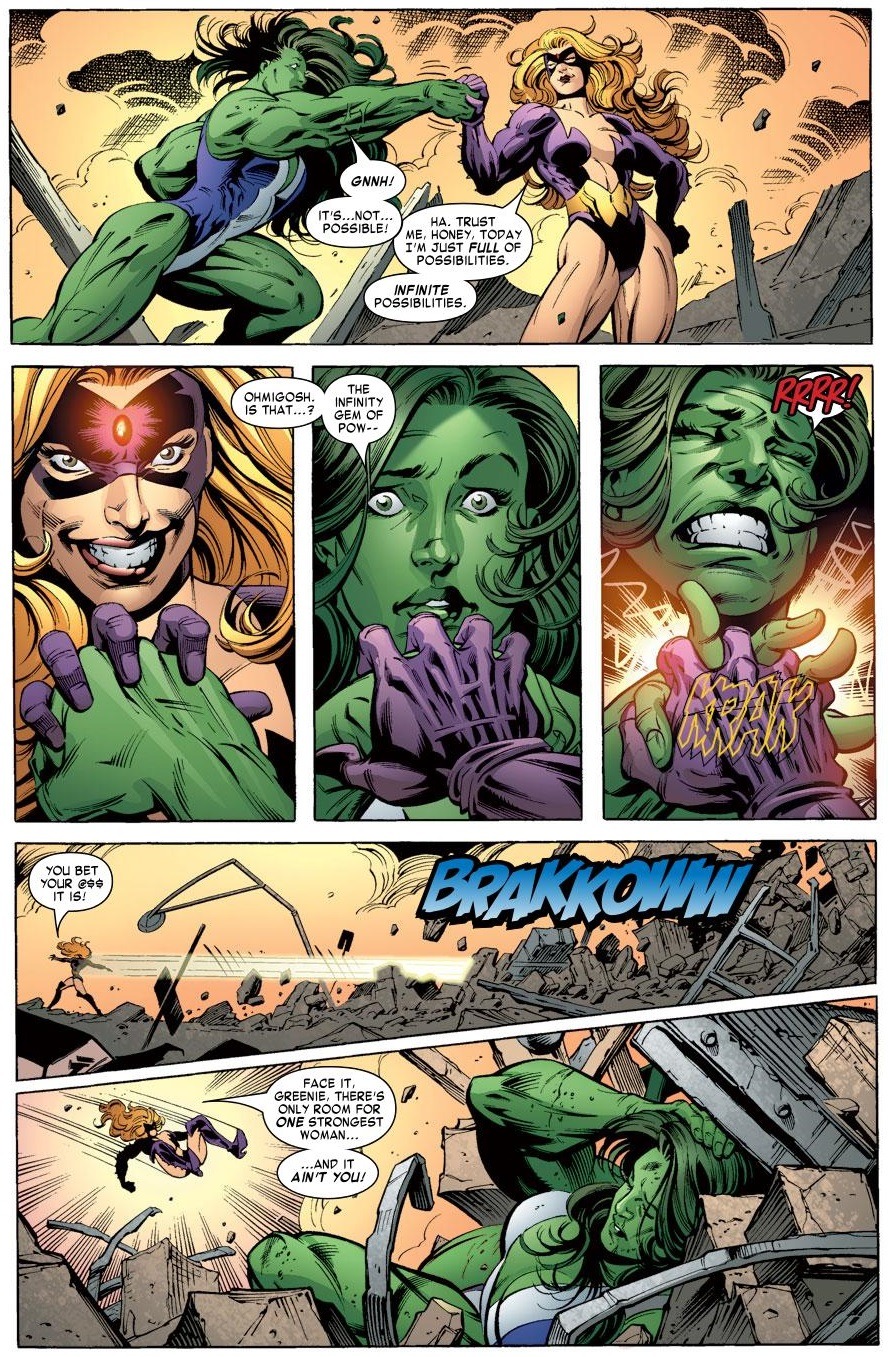 She-Hulk vs. Titania.