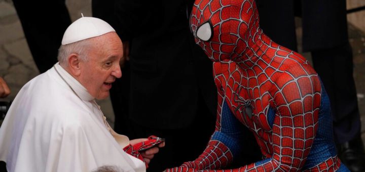 spider-man meets the pope