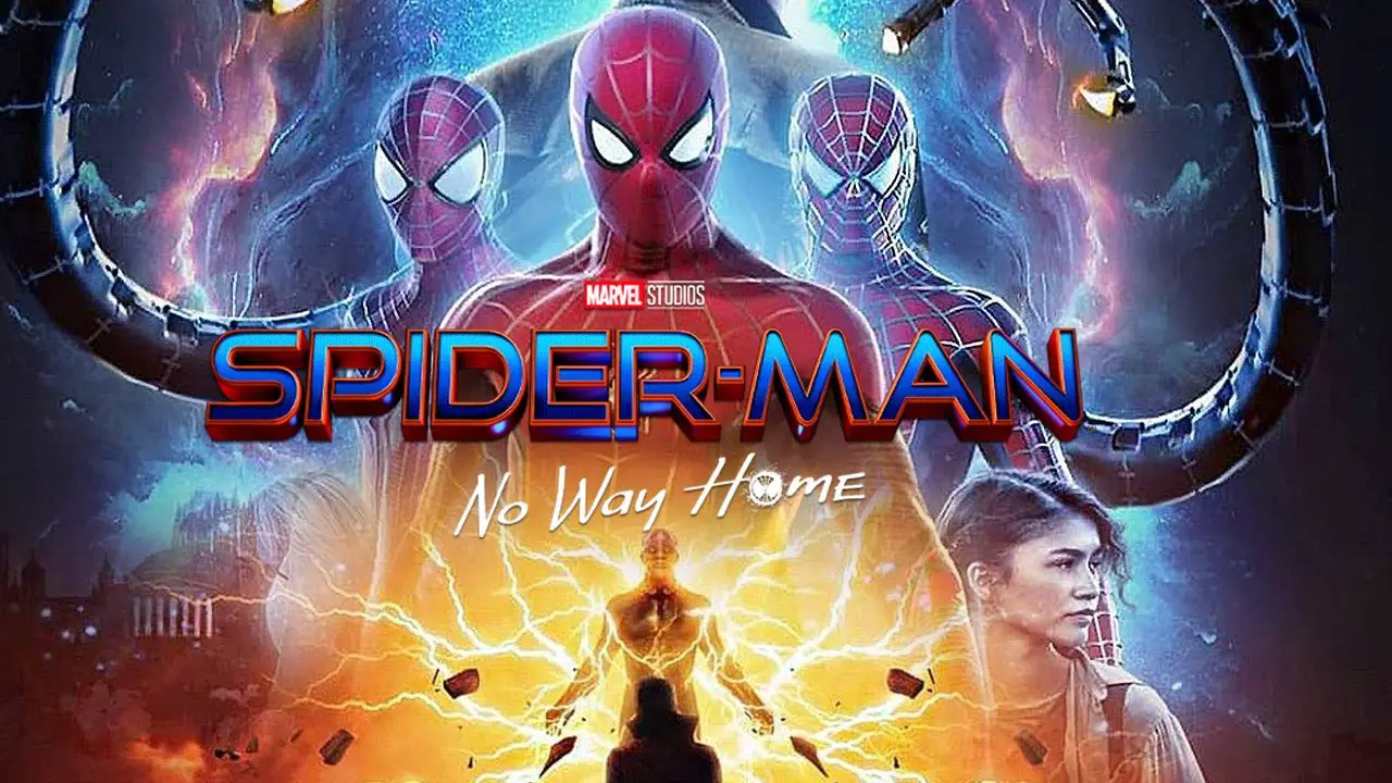 spider-man no way home movie poster christmas 2021