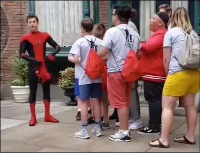 Tom Holland Surprised Fans at Disneyland - MarvelBlog.com