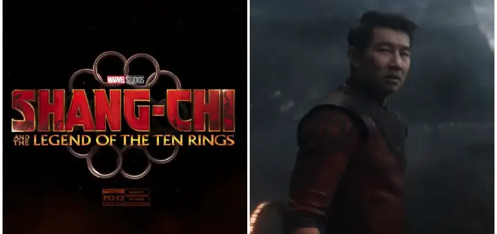 Shang-Chi and the Legened of the Ten Rings title card and Simu Liu