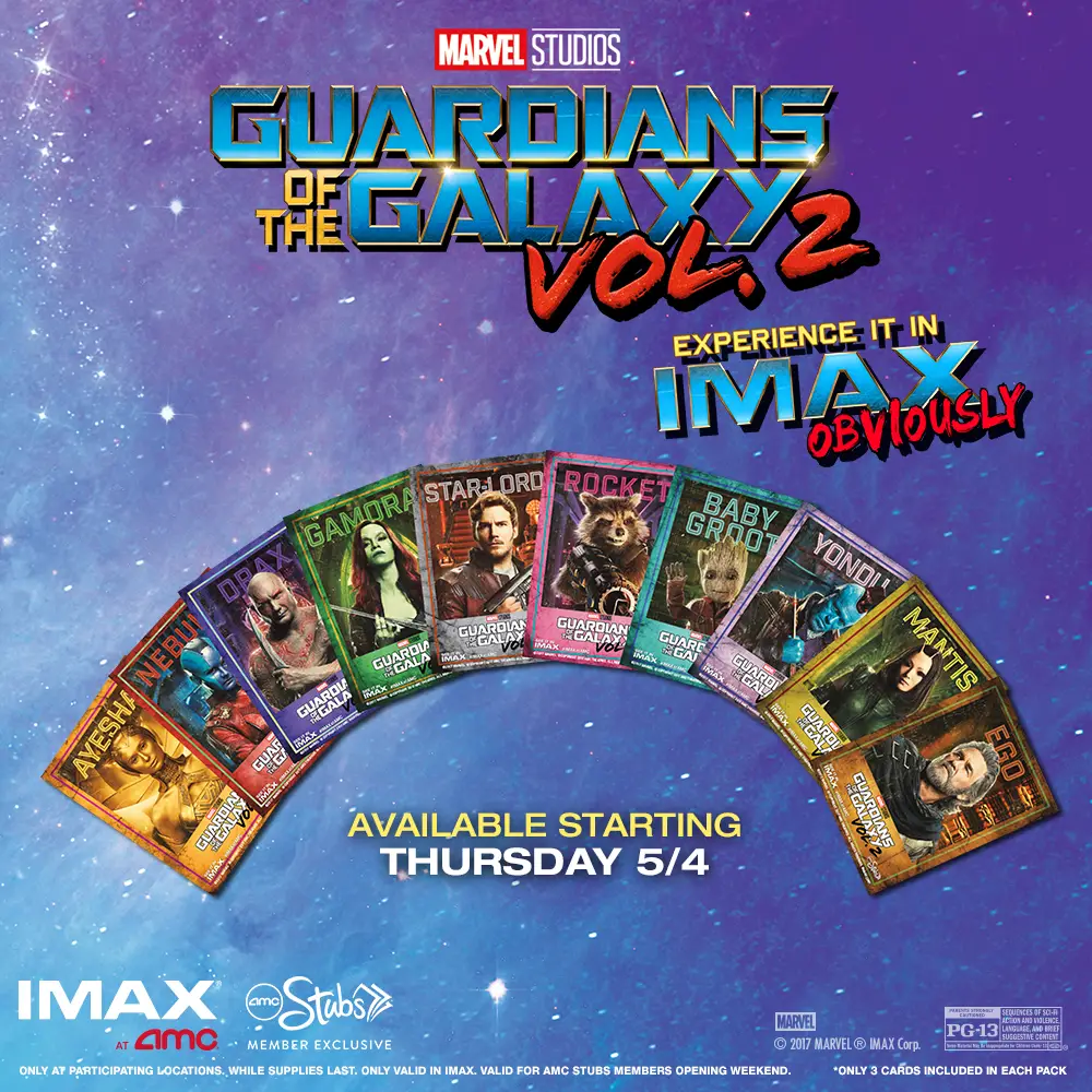 Guardians of the Galaxy Vol. 2 trading cards