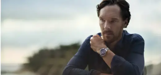 Benedict Cumberbatch sporting the Jaeger-LeCoultre Polaris Mariner Memovox watch. Photo: Jaeger-LeCoultre Benedict Cumberbatch sporting the Jaeger-LeCoultre Polaris Mariner Memovox watch.