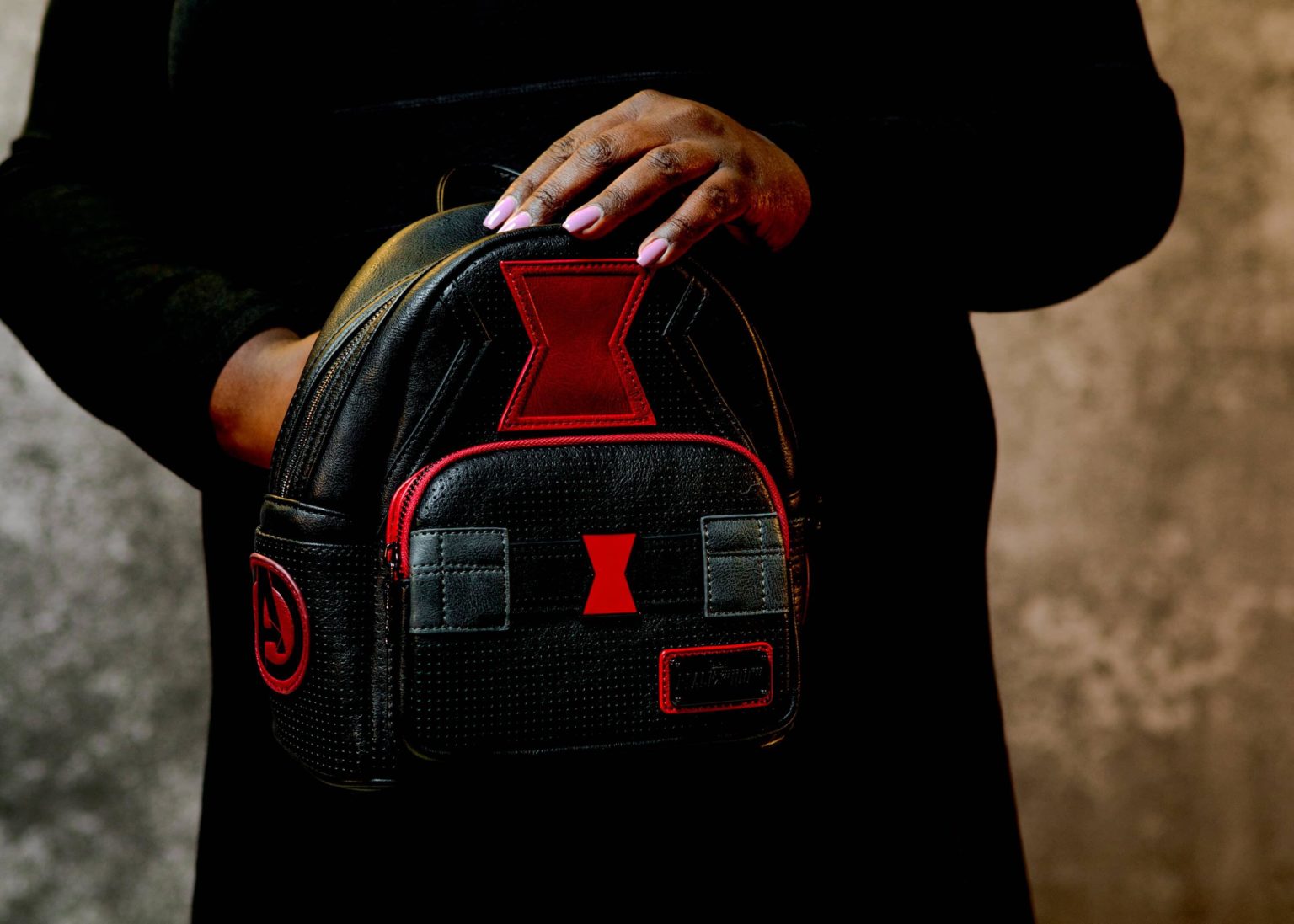 black widow baton backpack