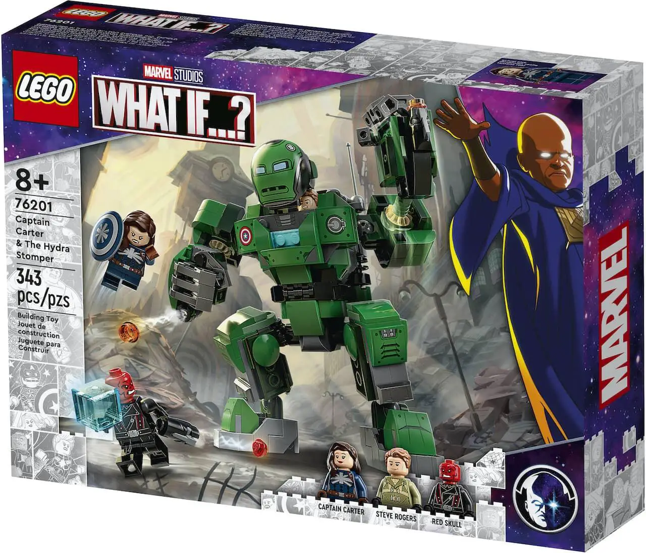 Captain Carter and The Hydra Stomper LEGO Set What If…?