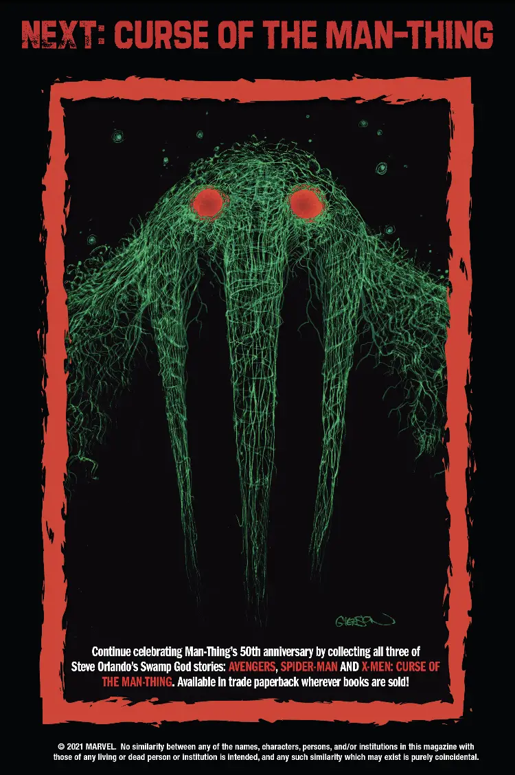 Curse of Man-Thing TPB Coming Soon