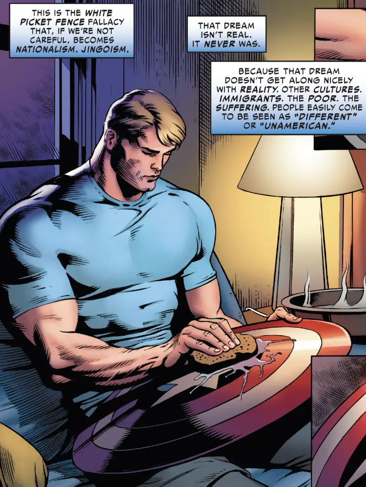 Captain America has always been serious about protecting marganlized communities.
