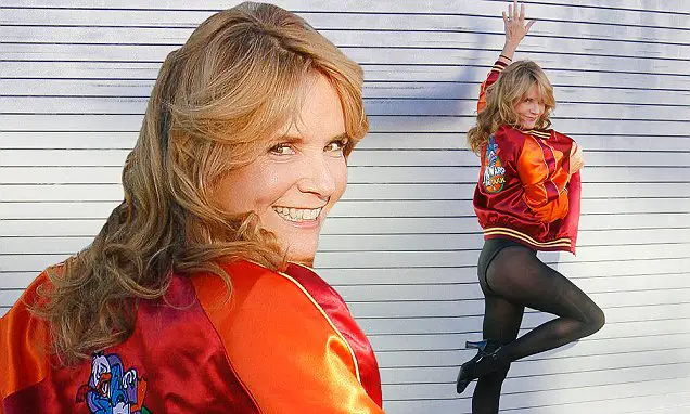 EXCLUSIVE: Lea Thompson reps flashback Thursday with her 'Howard the Duck' jacket