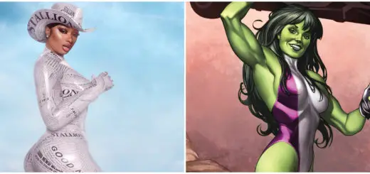 Megan Thee Stallion and She-Hulk Art