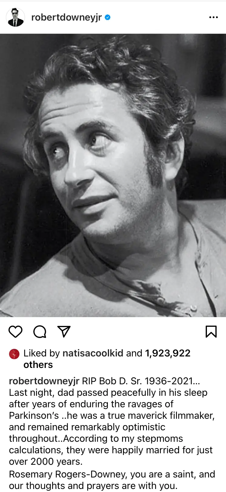 RDJ Post about RDS