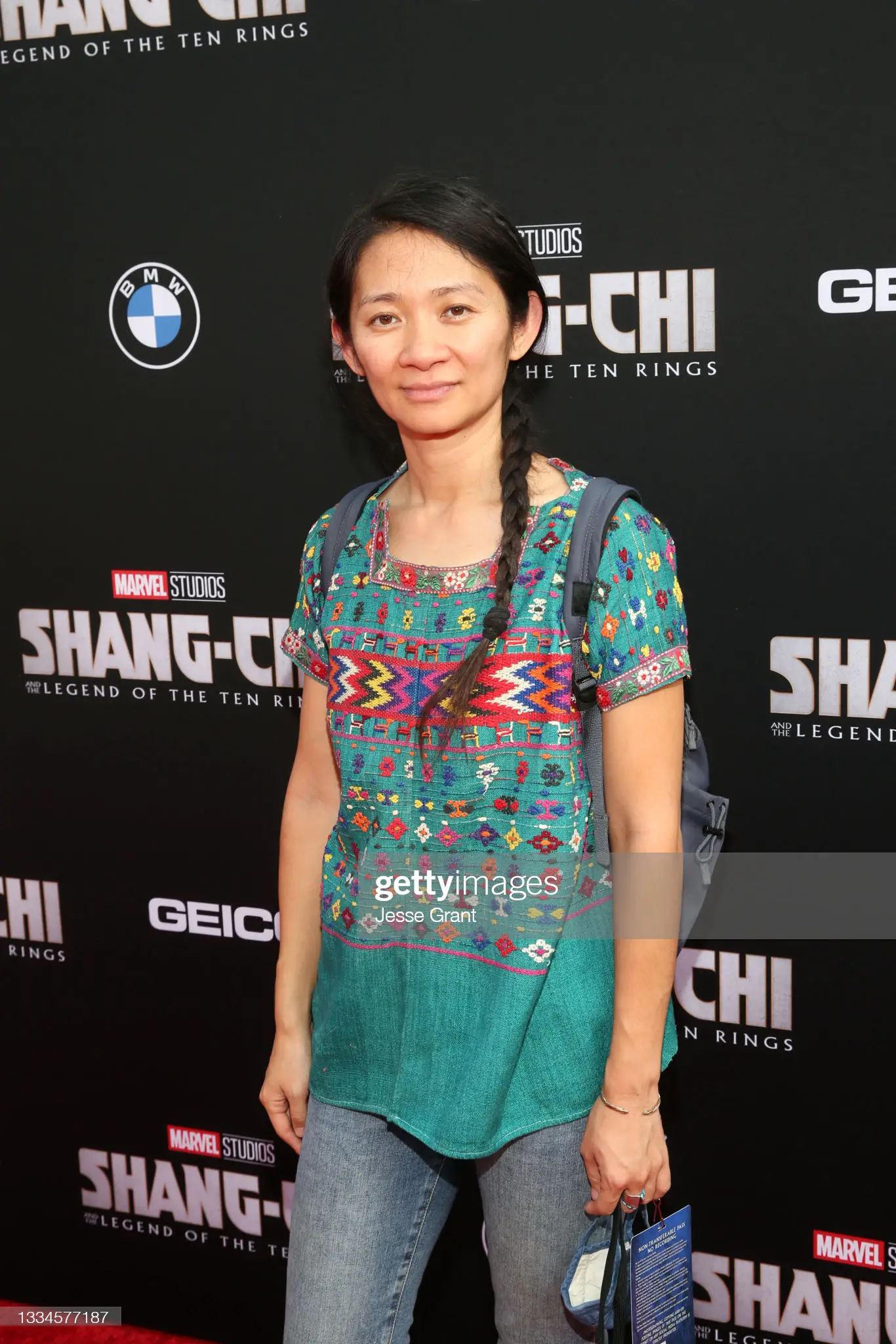 Chloé Zhao attends the "Shang-Chi and the Legend of the Ten Rings" World Premiere 
