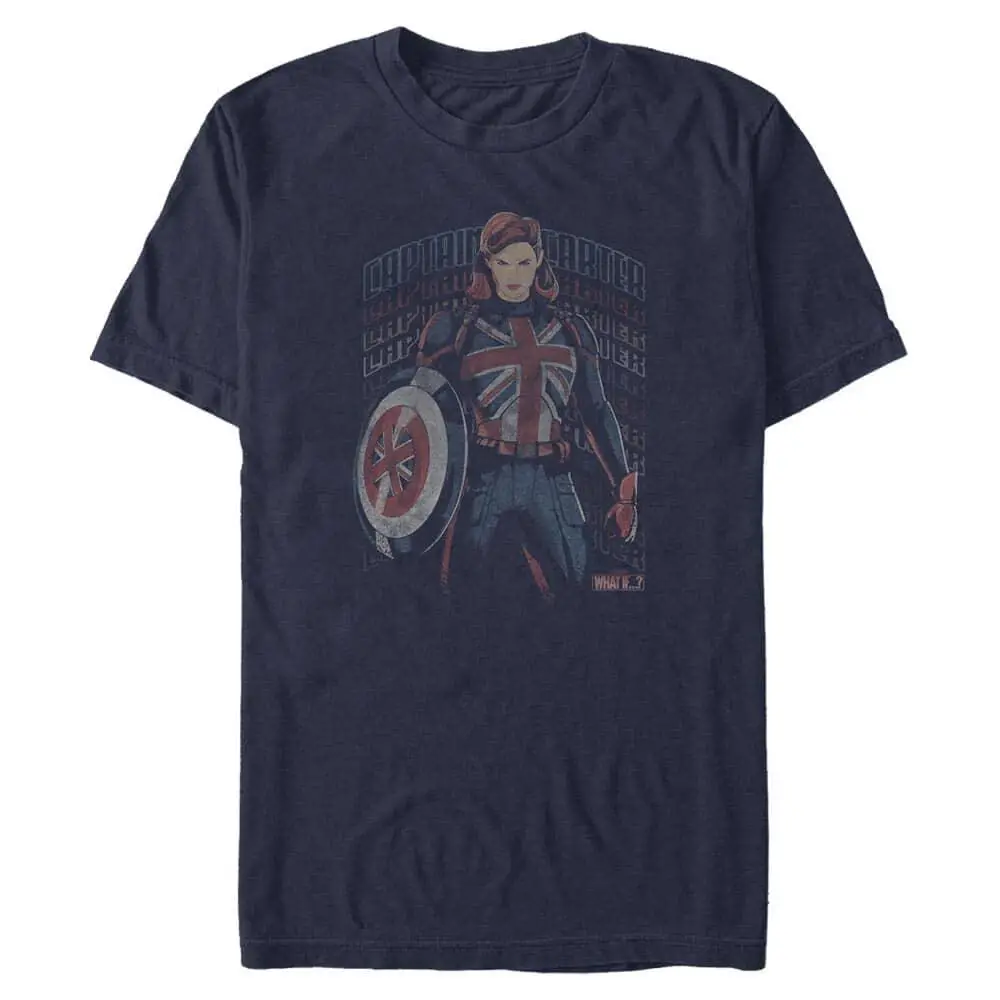 Marvel What If...? The Hydra Stomper Captain Carter Girls T-Shirt
