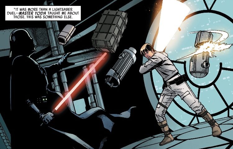 Luke vs Vader in Lightsaber fight