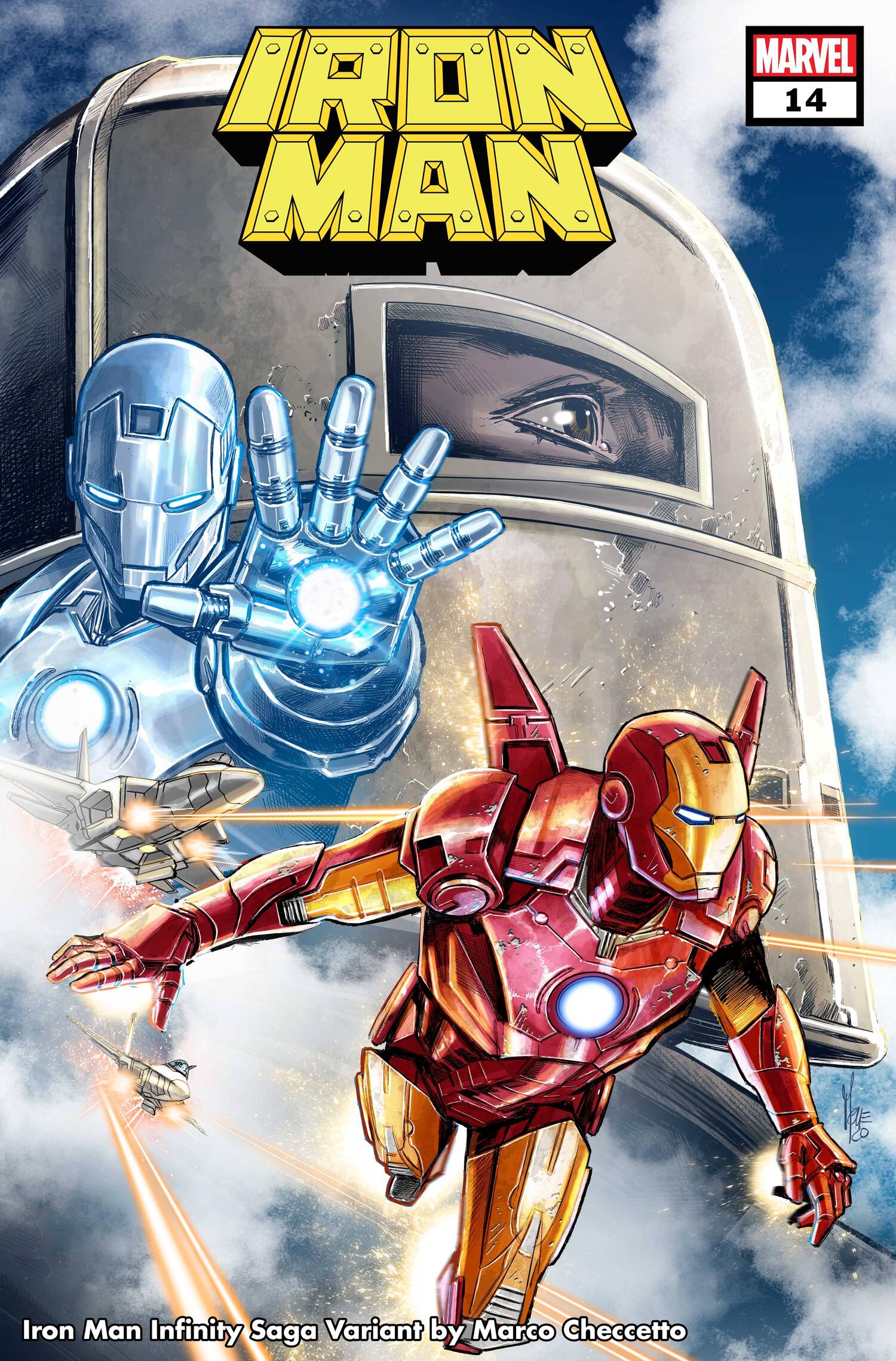 IRON MAN #14 INFINITY SAGA VARIANT COVER by MARCO CHECCETTO