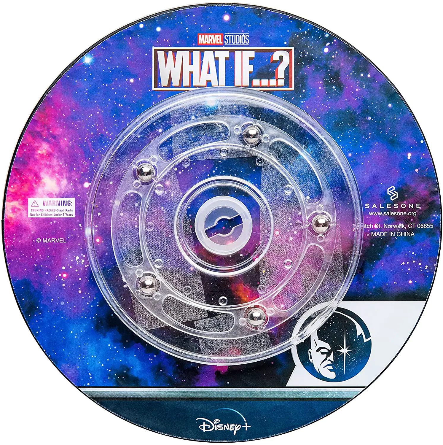 Marvel Disney + What if…? Captain Carter Metal-Based with Enamel 5 Pin Set Comes in an Officially Licensed Spinning 16cm Circular Window Box