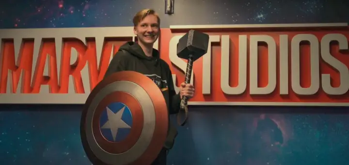 Black Widow Sound Editing MAW Seth Holding Thor's Hammer
