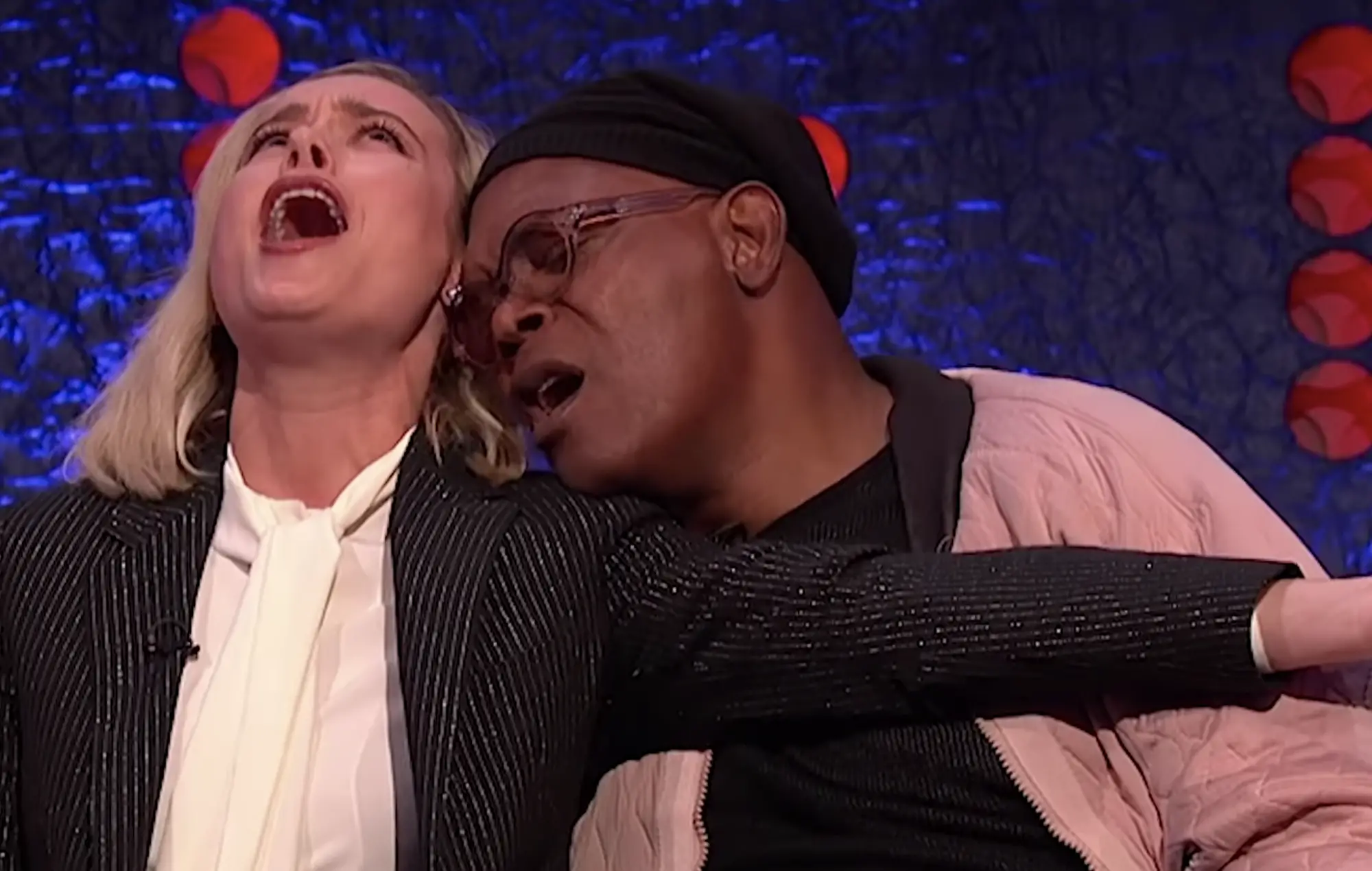 Brie Larson and Samuel L Jackson on 'The Jonathan Ross Show'