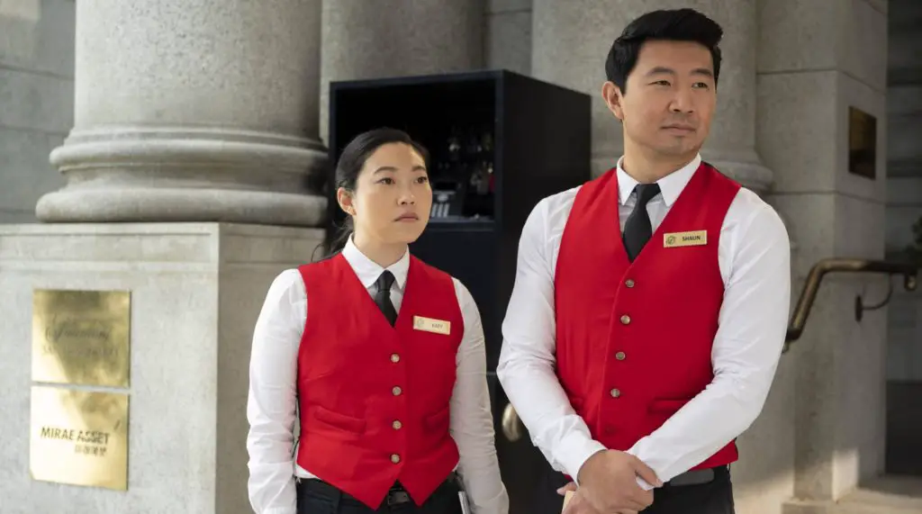 Katy (Awkwafina) and Shang-Chi (Simu Liu)