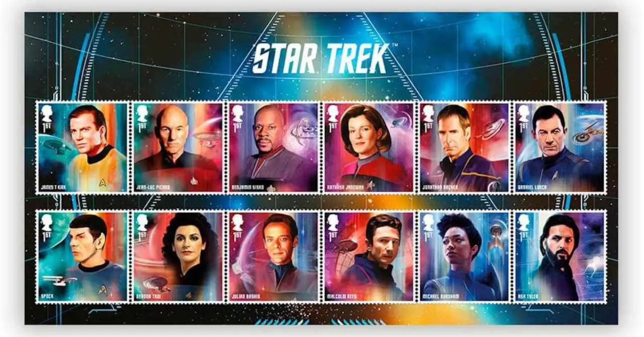 Star Trek Royal Mail Stamps