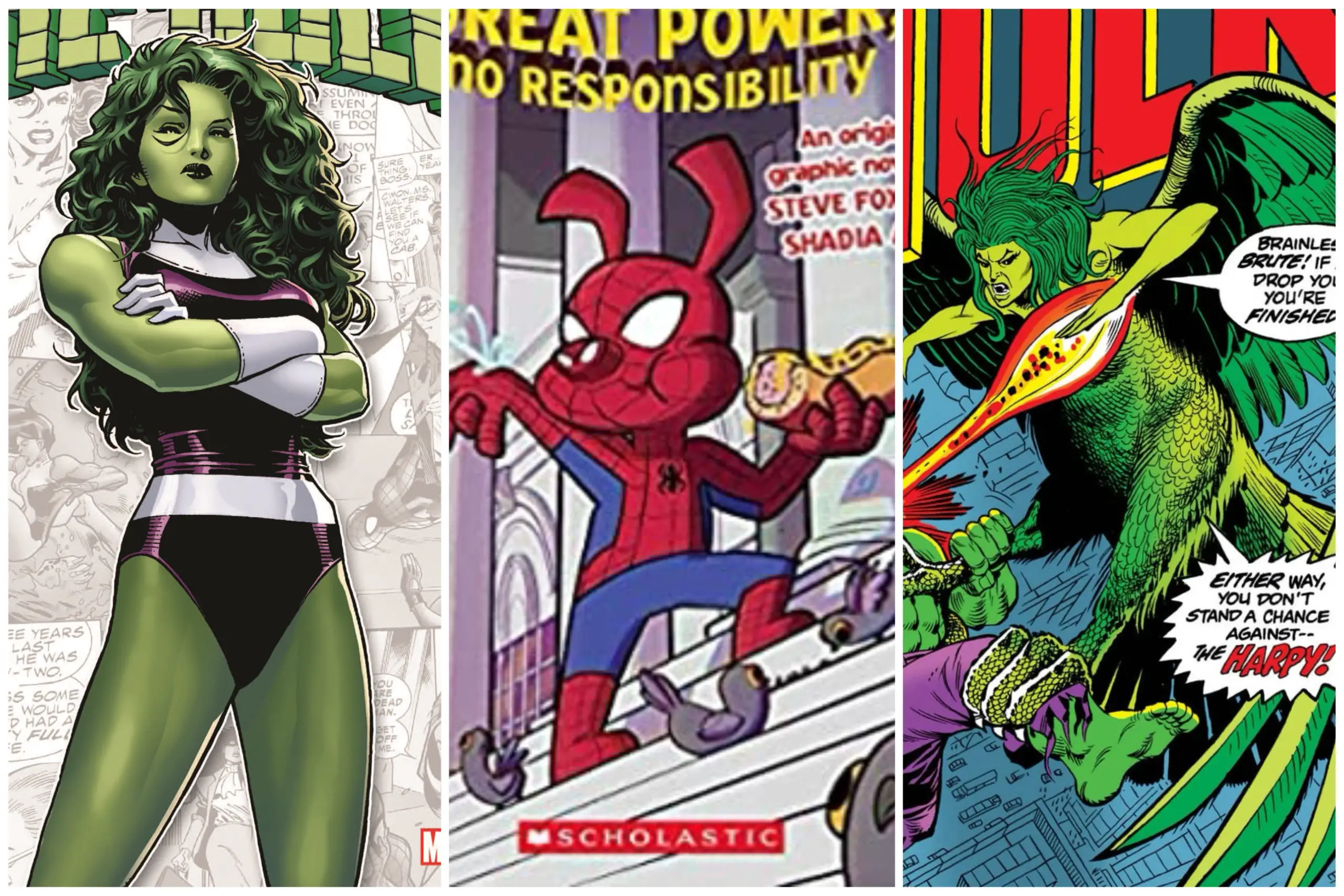She-Hulk, Spider-Ham, Harpy