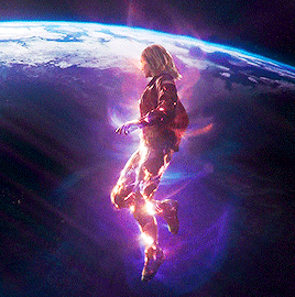 Captain Marvel in space